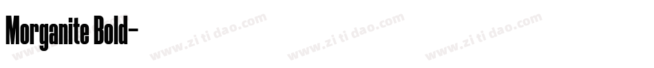 Morganite Bold字体转换